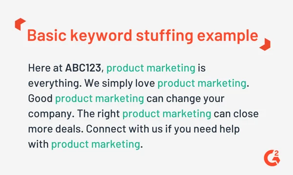 keyword stuffing example